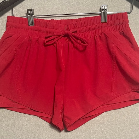ZYIA Womens Red Active VELOCITY SHORTS Sports Athletic Size Small - Picture 3 of 7